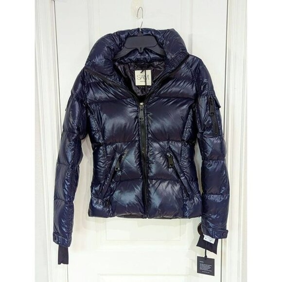 SAM. Women's Dark Marine Freestyle Puffer Down Jacket Size XS (MSRP $395) - Picture 3 of 11